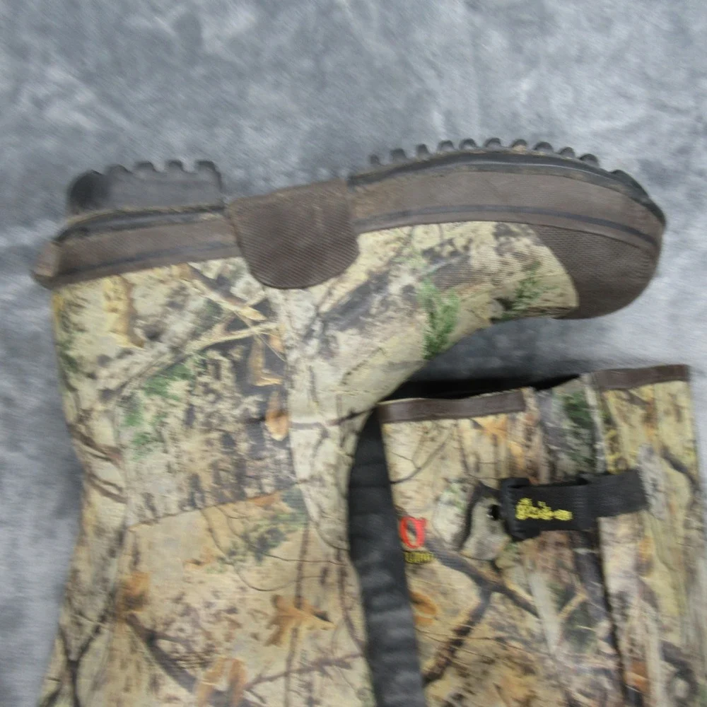 Cabelas Mens Hunt Boots 10 M Camo 400g Insulated Scent Free Waterproof Tall Fish